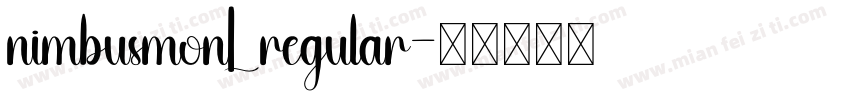 nimbusmonL regular字体转换